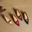 Women's Pointed Toe Slip-On Low Block Heel Pumps