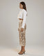 Women's Prom Champagne Gold Sequin Paillette Bodycon Midi Skirt