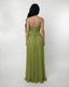 Women's Prom Halter Neck Sweetheart Pleated Flowy Maxi Dress