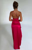 Women's Prom One Shoulder High Slit Maxi Dress