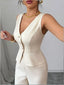 Women's Formal Top Wide-Leg Pants Set