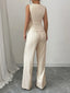 Women's Formal Top Wide-Leg Pants Set