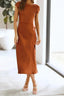 Women's Slip Formal Cocktail Midi Dress
