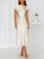 Women's Slip Formal Cocktail Midi Dress