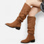 Women's Sleek Pointed Toe Knee-High Boots