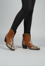 Women's Chic Snake Print Ankle Boots