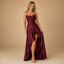 Women's Spaghetti Strap High Slit Maxi Dress