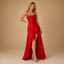 Women's Spaghetti Strap High Slit Maxi Dress