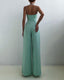 Women's Spaghetti Strap Pleated Wide Leg Jumpsuit
