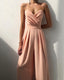 Women's Spaghetti Strap Pleated Wide Leg Jumpsuit