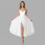 Women's Flowy Spaghetti Strap Side Slit Formal Midi Dress