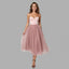 Women's Flowy Spaghetti Strap Side Slit Formal Midi Dress