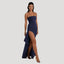 Women's Chic Strapless Slit Maxi Dress