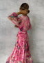 Women's Wrap Floral Summer Evening Maxi Dress