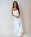 Women's Ruched Sleeveless Bodice Maxi Dress