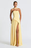 Women's Summer Wedding Guest Maxi Dress Strapless Side Slit