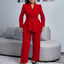 Women's Tailored Blazer Trousers Set