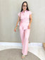Women's Button-Down Shirt and Pants Set