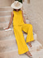 Women's Casual Two-Piece Sleeveless Top Wide Leg Pants Set
