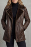 Women’s Brown Vintage Aviator Jacket