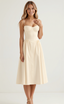 Women's Spaghetti Straps Corset Midi Dress