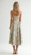 Women's Spaghetti Straps Corset Midi Dress