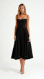 Women's Spaghetti Straps Corset Midi Dress