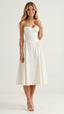 Women's Spaghetti Straps Corset Midi Dress