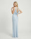 Women's Wedding Guest Cowl Neck Sleeveless Flowy Maxi Dress