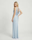 Women's Wedding Guest Cowl Neck Sleeveless Flowy Maxi Dress