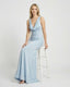 Women's Wedding Guest Cowl Neck Sleeveless Flowy Maxi Dress