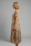 Women's Wedding Guest Elegant Floral Midi Dress