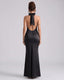 Women's Wedding Guest Halter Bodycon Maxi Dress