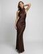 Women's Wedding Guest Halter Neck Backless Maxi Dress