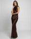 Women's Wedding Guest Halter Neck Backless Maxi Dress