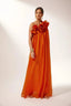 Women's Wedding Guest One Shoulder Floral Formal Maxi Dress