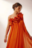 Women's Wedding Guest One Shoulder Floral Formal Maxi Dress