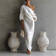 Women's Wedding Guest One Shoulder Long Sleeve Draped Maxi Dress