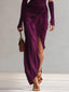 Women's Wedding Guest One Shoulder Ruched Maxi Dress