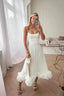 Women's Wedding Guest Ruffle Hem Cami Midi Dress