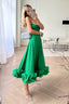 Women's Wedding Guest Ruffle Hem Cami Midi Dress
