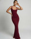 Women's Wedding Guest Sweetheart Bodycon Maxi Dress