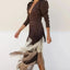 Women's Wedding Guest V-Neck Long Sleeve Formal Maxi Dress