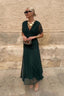 Women's Wedding Guest V-Neck Wrap Maxi Dress