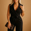 Women's Wide Leg Wrap Summer Jumpsuit