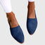 Women's Relaxed Woven Pointed Toe Backless Summer Mule Flats