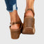 Women's Platorm Slingback Strap Sandals