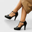 Women's T-Strap with Bow Detail Heels