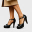 Women's T-Strap with Bow Detail Heels