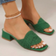 Women's Chic Block Heel Slip On Sandals